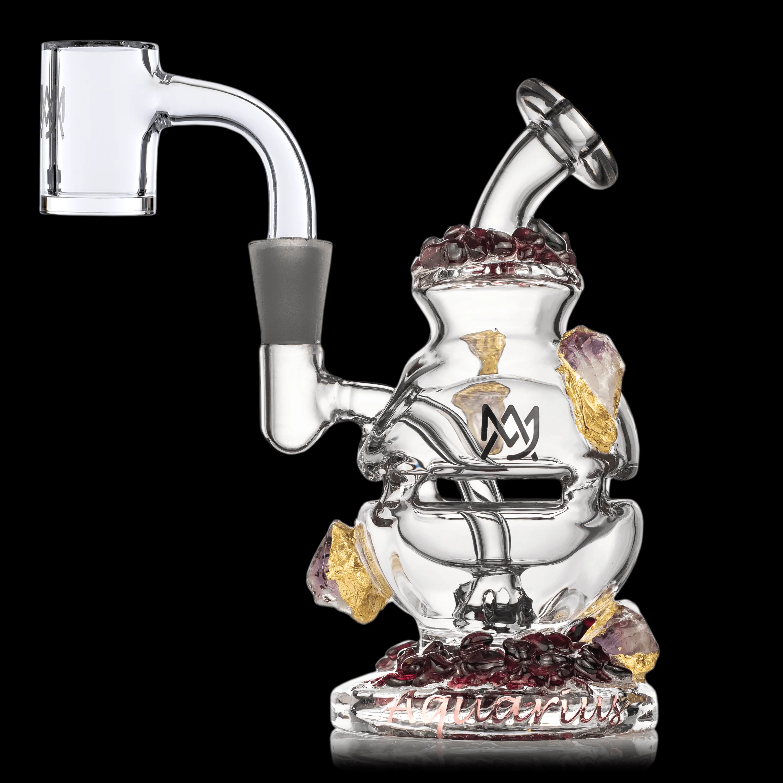 Aquarius Royale Mini Dab Rig- MJA x Alchemy Charms