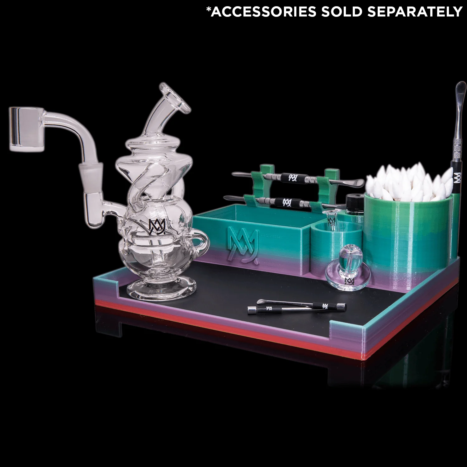 MJ Arsenal X Official Dab Tray (Rainbow Blue) - Image 7