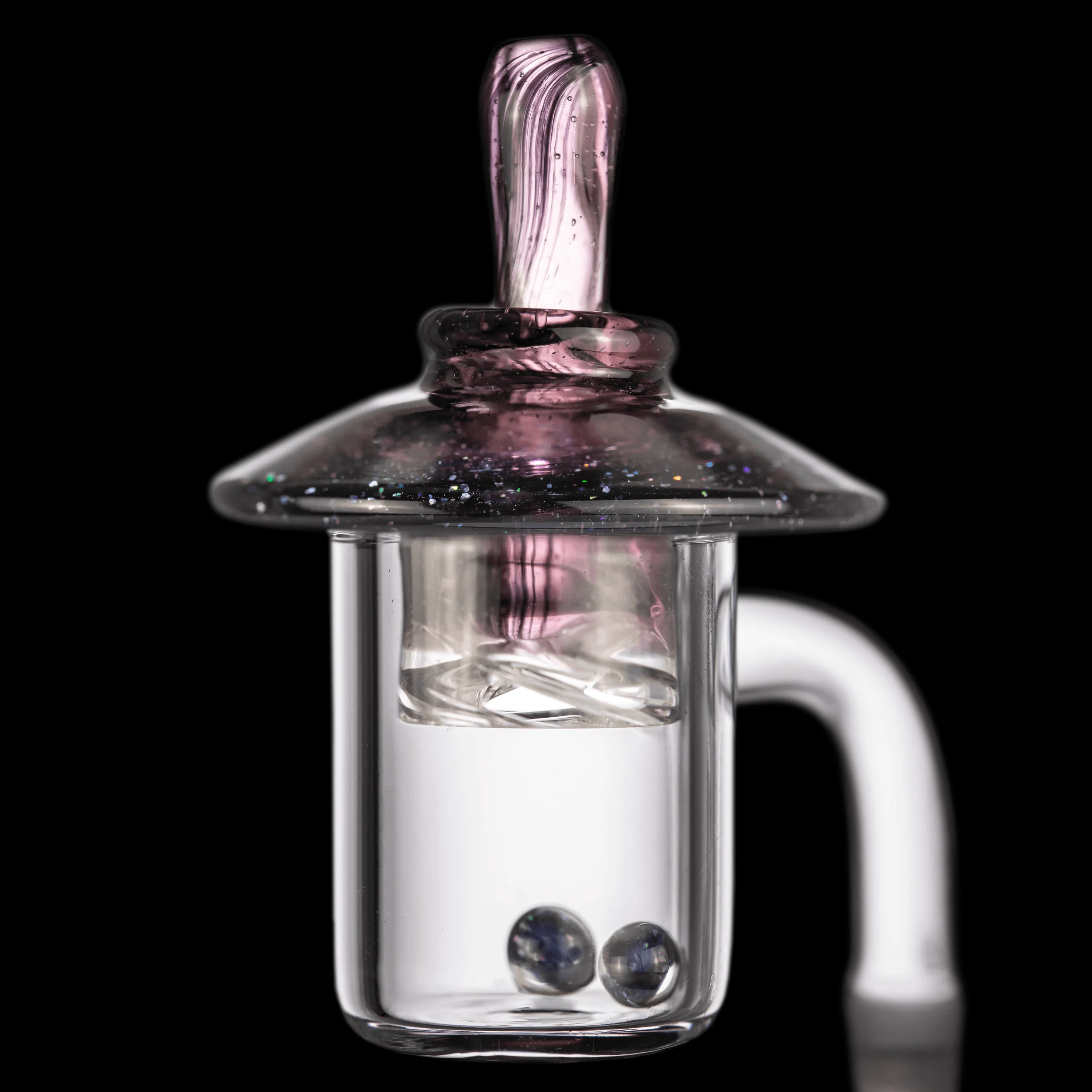 MJA X Alchemy Charm X Simpal Glass Infinity Dab Rig Bundle (Coral) - Image 2
