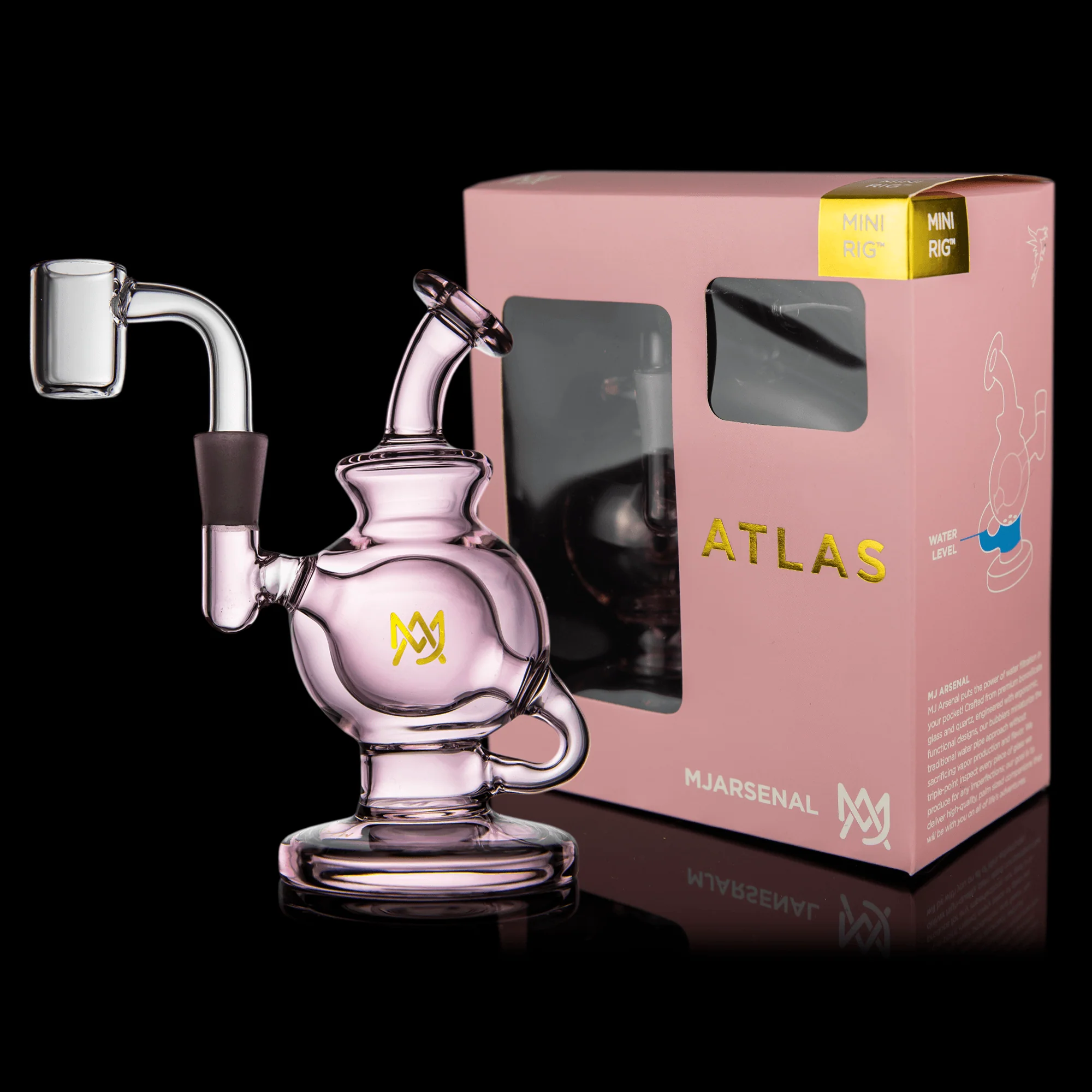 Pink Atlas Mini Dab Rig (Rosewood) - Image 3