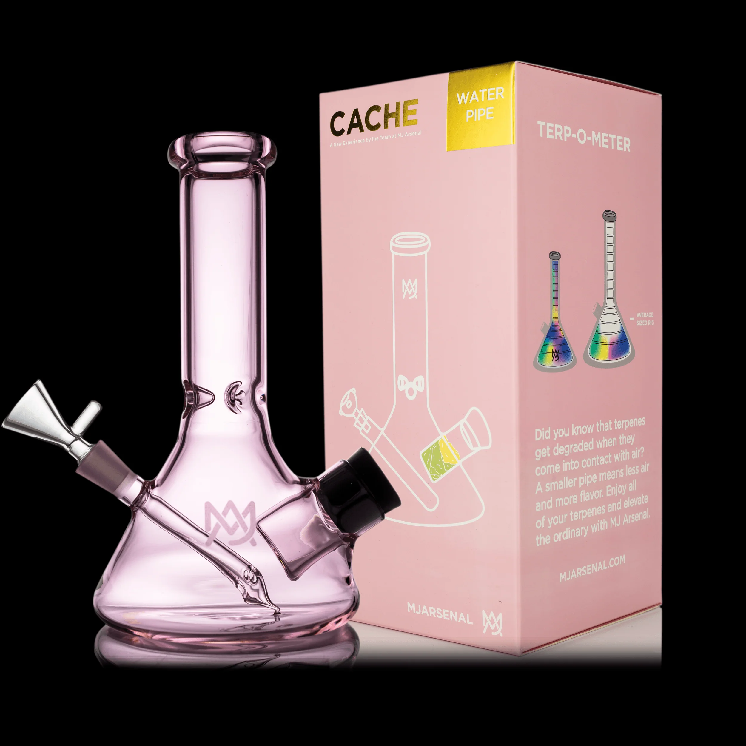 Pink Cache Water Pipe (Rosewood) - Image 4